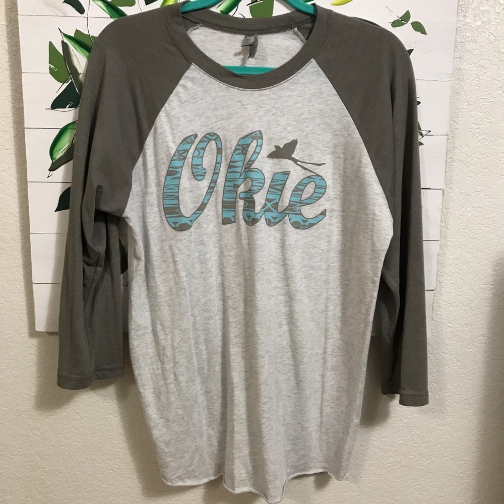 Okie baseball tee